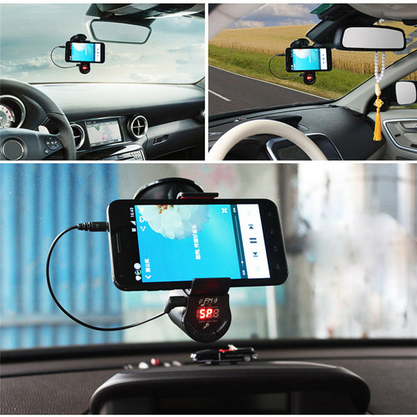 Hands Free Speaker GPS Phone Mount Holder