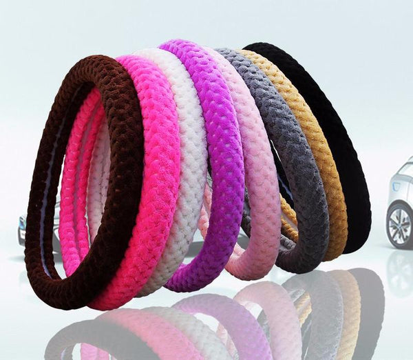 Velvet Winter Car Steering Wheel Cover