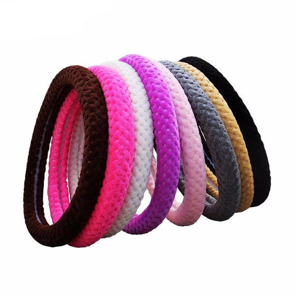 Velvet Winter Car Steering Wheel Cover
