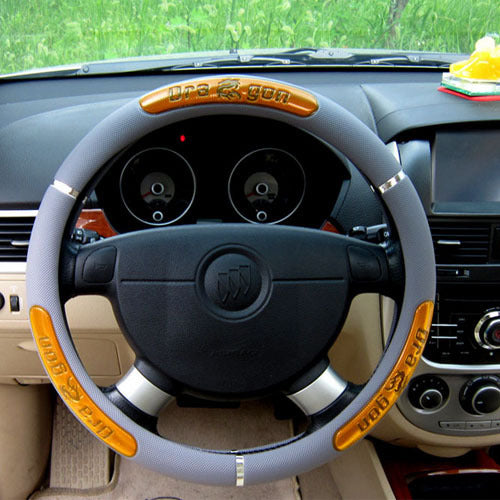 Car Steering Wheel Leather Cover